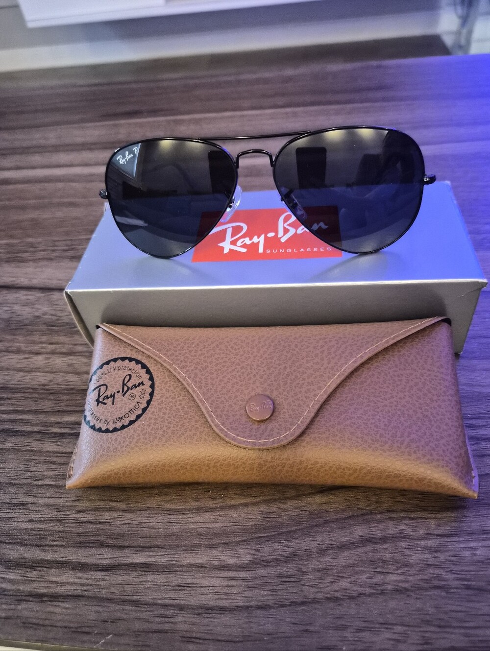 AVIATOR TOTAL BLACK Polarized RB3025 002/48 58-14
